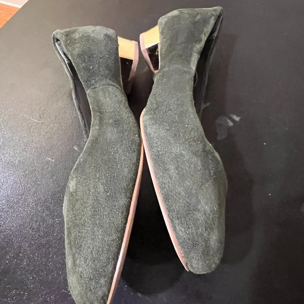Steve Madden size 7.5 green suede